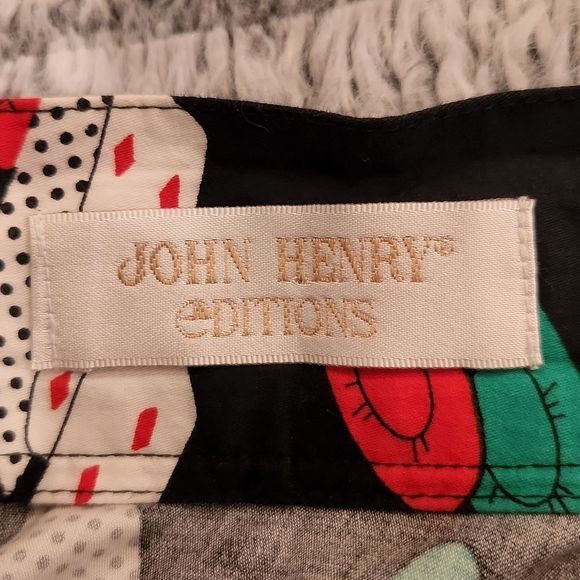 Simply gorgeous 1980's poker pin up John Henry designs swing skirt size 8. - Picture 5 of 14